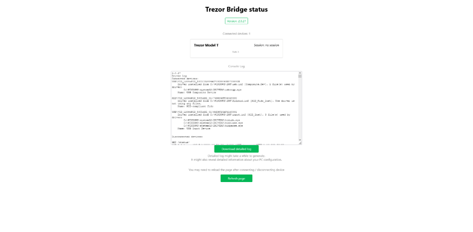 Screenshot 2021-07-25 at 13-50-48 Trezor Bridge status